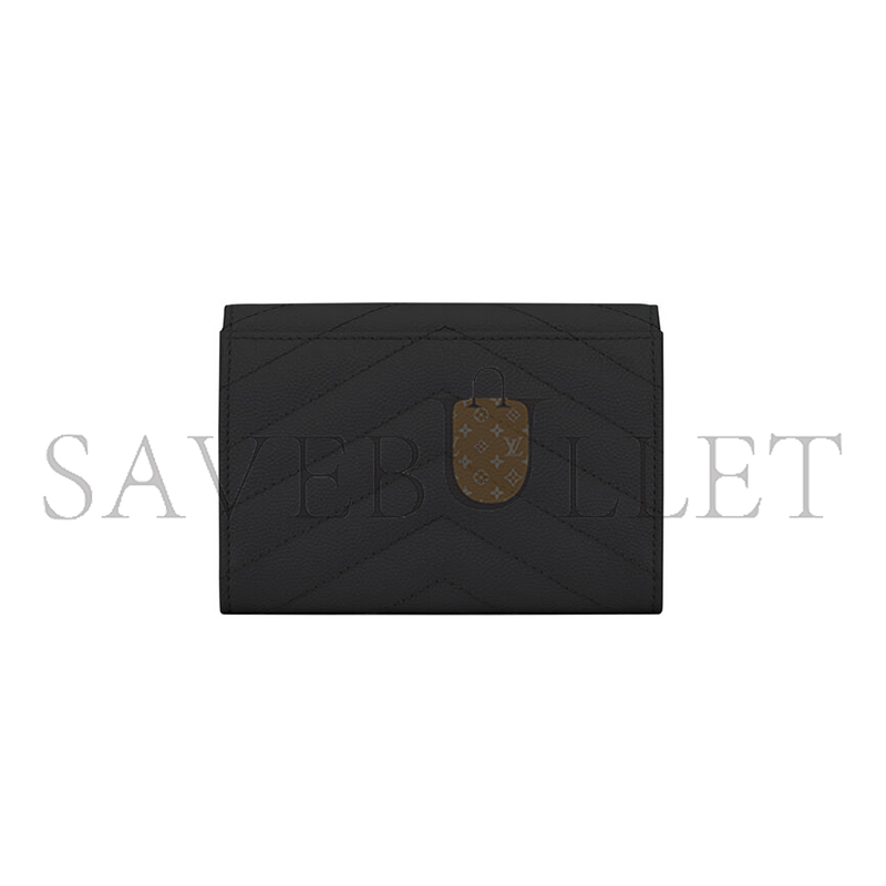 Y*L cassandre matelassÉ small envelope wallet in grain de poudre leather 414404bow081000 (13.5*9.5*3cm)